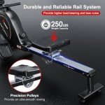 Wenoker Foldable Magnetic Rowing Machine for Home Fitness