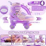 Adjustable Light-Up Roller Skates for Kids