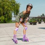 Adjustable Light-Up Roller Skates for Kids