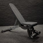 Adjustable Flat/Incline/Decline Weight Bench - Gunmetal