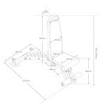 Adjustable Flat/Incline/Decline Weight Bench - Gunmetal