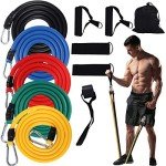 Resistance Bands Set with Handles - 11 Pieces