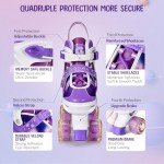 Gonex Adjustable Quad Skates with Light Up Wheels