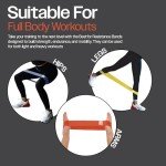 Resistance Bands Set of 5 for All Fitness Levels