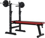 Zanbeel Folding Adjustable Weight Bench with Dip Station