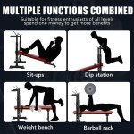 Multifunctional Foldable Weight Lifting Bench & Rack