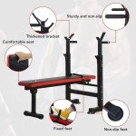 Multifunctional Foldable Weight Lifting Bench & Rack