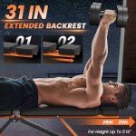 Adjustable 700LBS Weight Bench for Home Gym