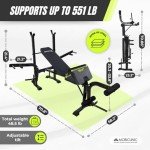 Mobiclinic Fitness Adjustable Multi-Function Gym Bench