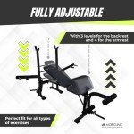 Mobiclinic Fitness Adjustable Multi-Function Gym Bench