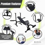 Mobiclinic Fitness Adjustable Multi-Function Gym Bench