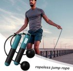 Cordless Jump Rope with Digital Counter - White