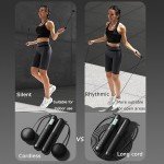 Cordless Jump Rope with Digital Counter - White