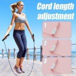Cordless Jump Rope with Digital Counter - White