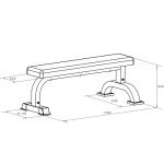 Heavy Duty Flat Weight Bench - 300kg Capacity
