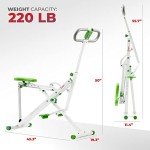 Sunny Health & Fitness Row-N-Ride Squat Trainer