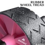 Amonax Ab Wheel Roller with Knee Mat - Pink