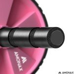 Amonax Ab Wheel Roller with Knee Mat - Pink