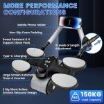 Adjustable Ab Roller Wheel with LCD Timer & Mat