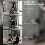 SPORTNOW Multifunctional Home Gym Machine with Pulley System
