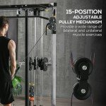 SPORTNOW Multifunctional Home Gym Machine with Pulley System