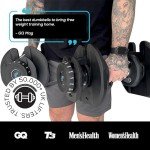 BRAINGAIN Adjustable Dumbbells Set 12.5kg to 40kg
