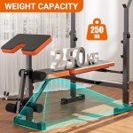 6-in-1 Adjustable Weight Bench for Home Gym