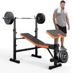 6-in-1 Adjustable Weight Bench for Home Gym