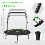 CLORIS 40" Foldable Fitness Trampoline with Handle