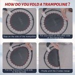 CLORIS 40" Foldable Fitness Trampoline with Handle