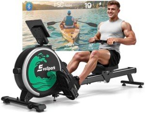 EvoSpark Foldable Magnetic Rowing Machine for Home