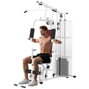 HOMCOM Multi Gym Workout Station with Weight Stack