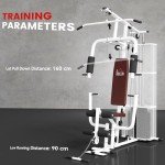 HOMCOM Multi Gym Workout Station with Weight Stack