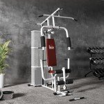 HOMCOM Multi Gym Workout Station with Weight Stack