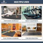 Interlocking Foam Exercise Mats for Home Fitness