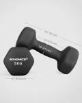 SONGMICS 2 x 5kg Dumbbells for Home Workouts