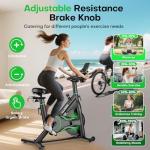 Adjustable Magnetic Resistance Exercise Bike with APP