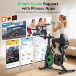 Adjustable Magnetic Resistance Exercise Bike with APP