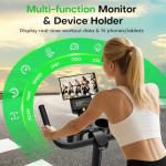 Adjustable Magnetic Resistance Exercise Bike with APP