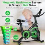 Adjustable Magnetic Resistance Exercise Bike with APP