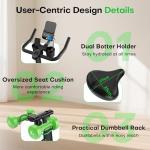 Adjustable Magnetic Resistance Exercise Bike with APP