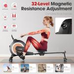 Wenoker APP Compatible Magnetic Rowing Machine