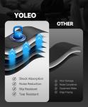 YOLEO Foldable Exercise Mat, 160x75cm, Non-Slip