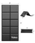 YOLEO Foldable Exercise Mat, 160x75cm, Non-Slip