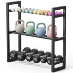 Adjustable 3-Tier Dumbbell Rack for Home Gym