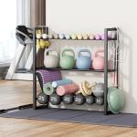 Adjustable 3-Tier Dumbbell Rack for Home Gym