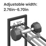 Adjustable 3-Tier Dumbbell Rack for Home Gym