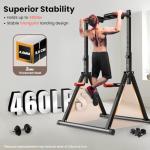 Adjustable Foldable Power Tower for Pull-Ups and Dips