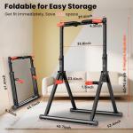 Adjustable Foldable Power Tower for Pull-Ups and Dips