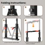 Adjustable Foldable Power Tower for Pull-Ups and Dips
